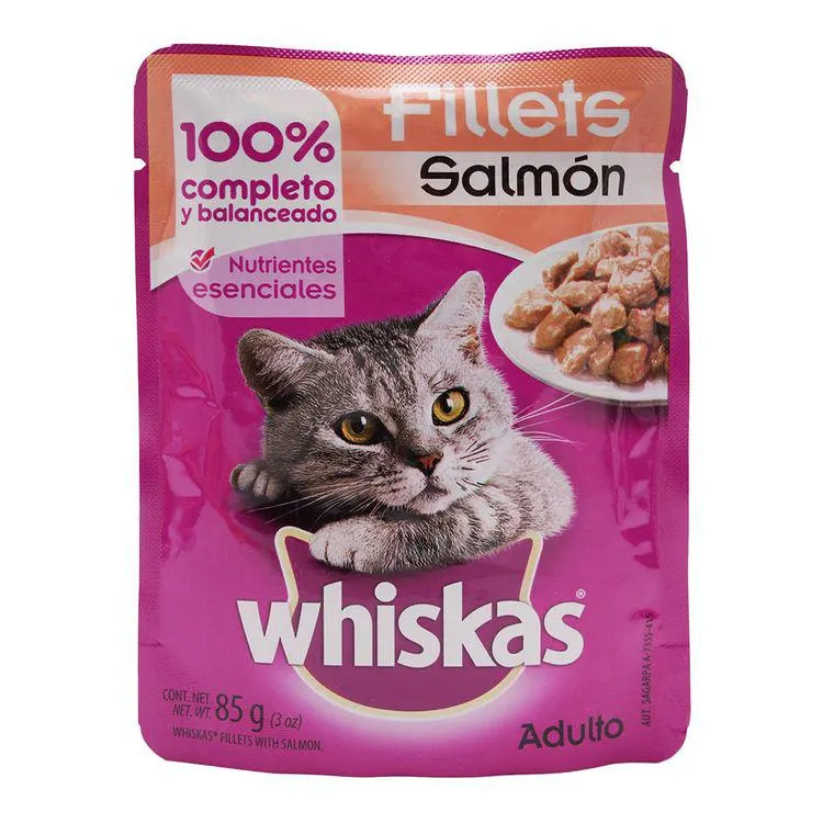 Alimento Whiskas Pouch Salmon 85grs - Whiskas - 1 pieza