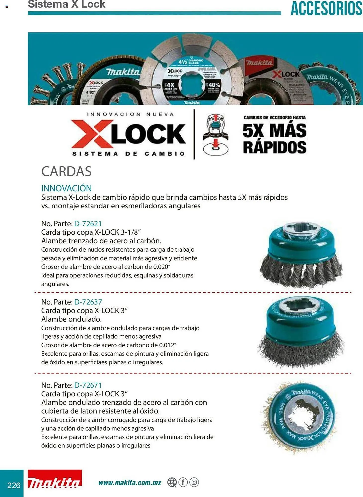 Catálogo de Catálogo Makita 8 de julio al 31 de diciembre 2025 - Pagina 226