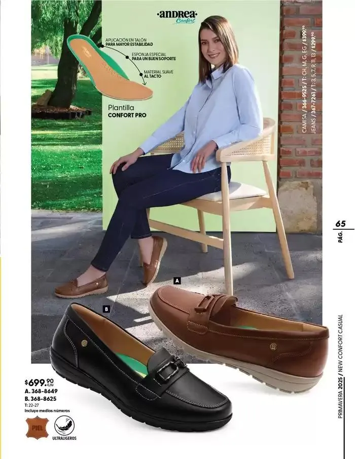 Catálogo de ANDREA | CALZADO CONFORT 26 de enero al 24 de mayo 2025 - Pagina 65