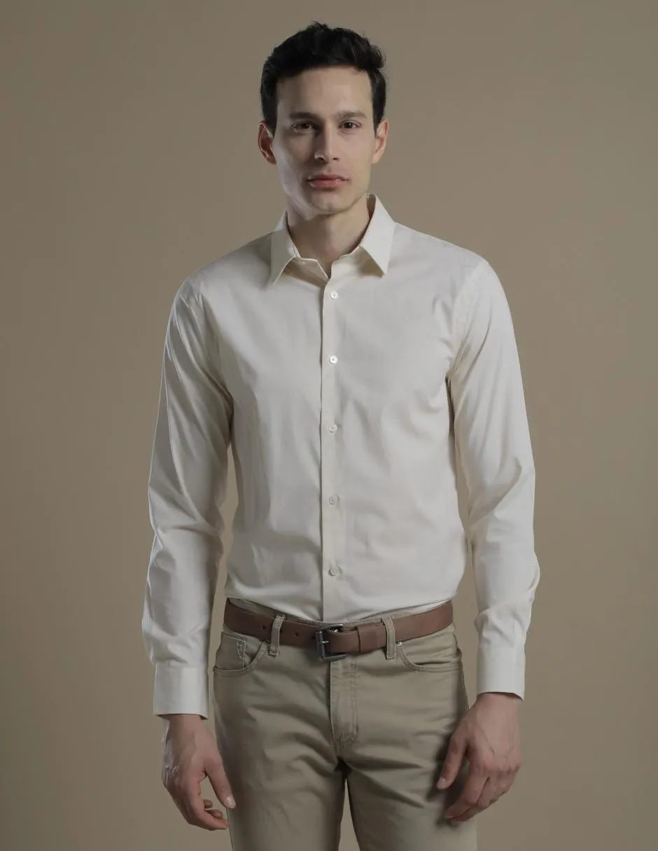 Camisa casual manga larga para hombre