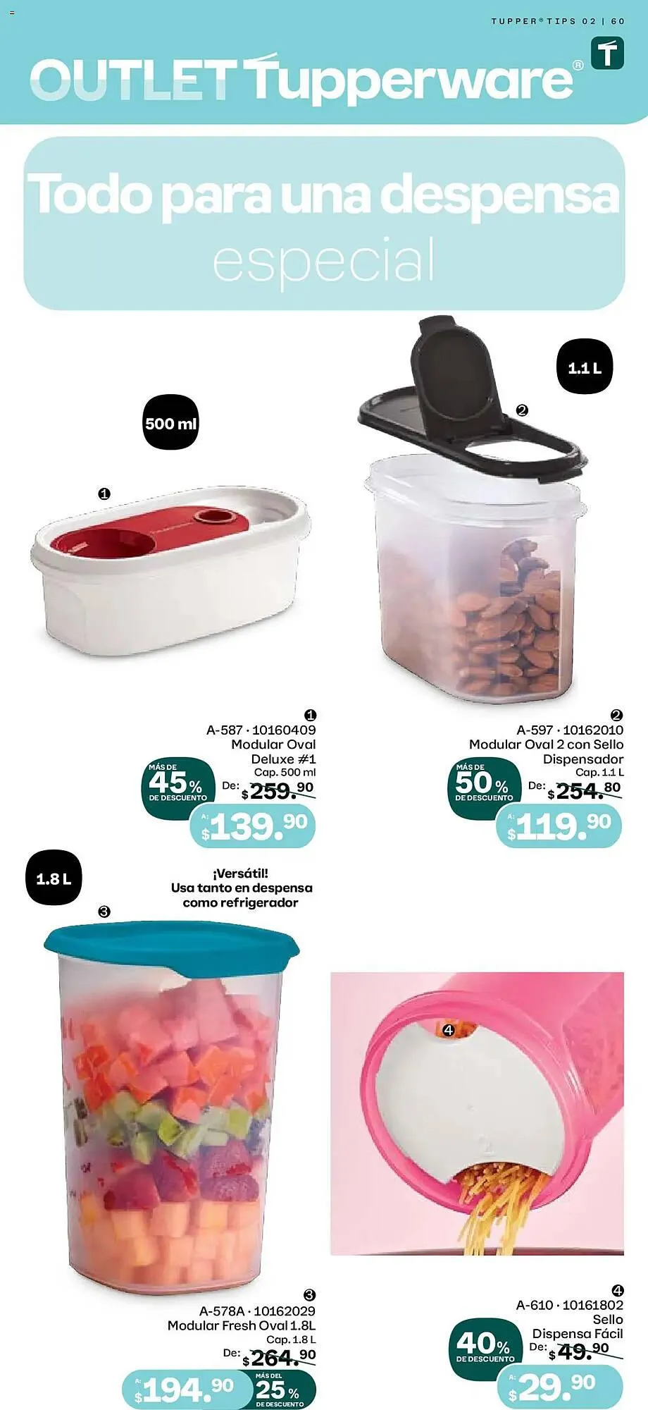 Catálogo de Catálogo Tupperware 27 de enero al 23 de febrero 2025 - Pagina 60