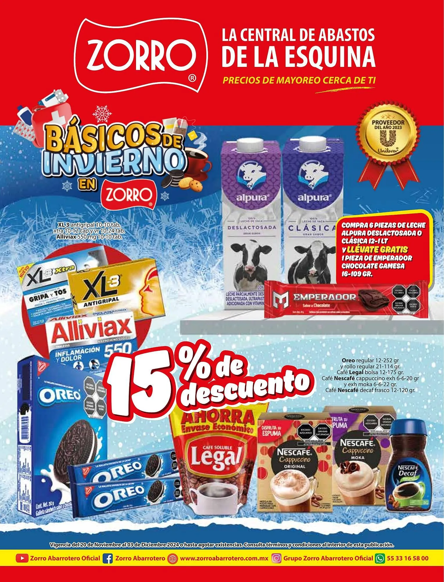 Catálogo de Catálogo Zorro 20 de noviembre al 3 de diciembre 2024 - Pagina 1