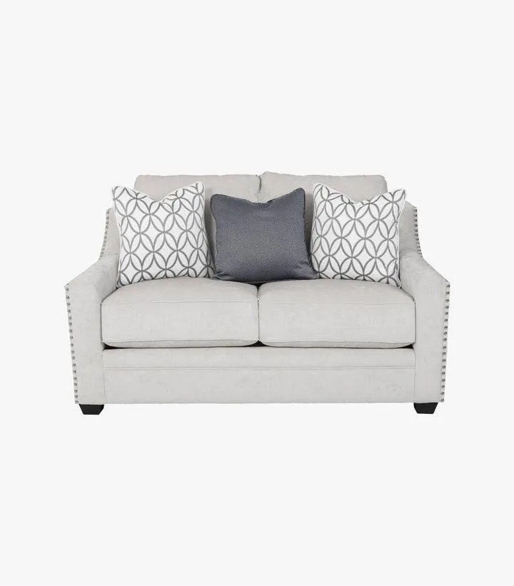 Love Seat Armory De Tela Color Marfil