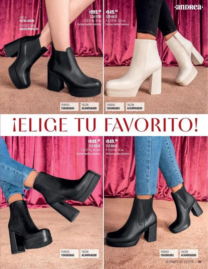 Catálogo de ANDREA - CALZADO DAMA 26 de agosto al 25 de enero 2025 - Pagina 150