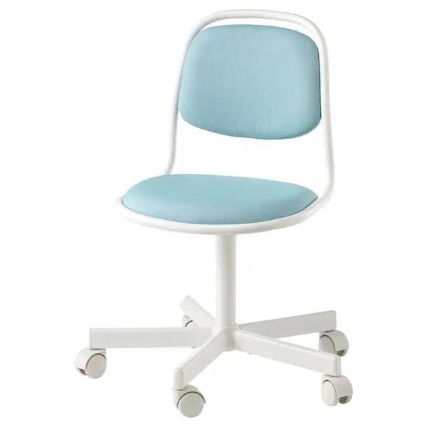 Silla para escritorio infantil, blanco/Vissle azul/verde