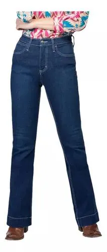 Pantalón Jeans Vaquero High Rise Flare Wrangler Dama 812