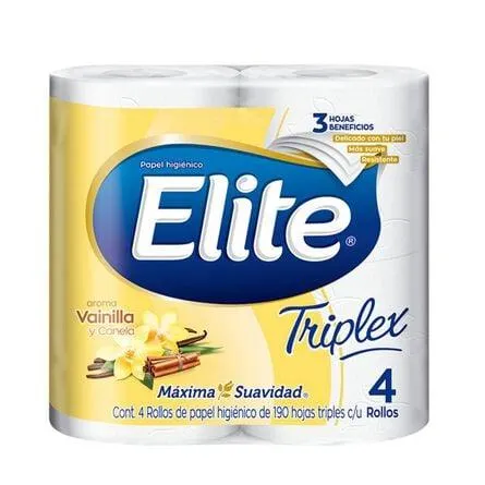 Papel Higiénico Elite Triplex 4 Rollos 190HT