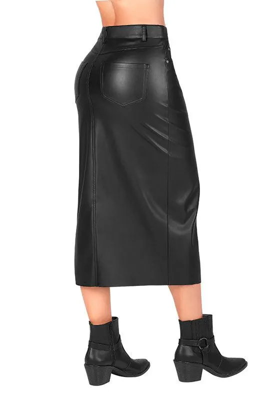 FALDA NEGRO DE POLIPIEL 99471