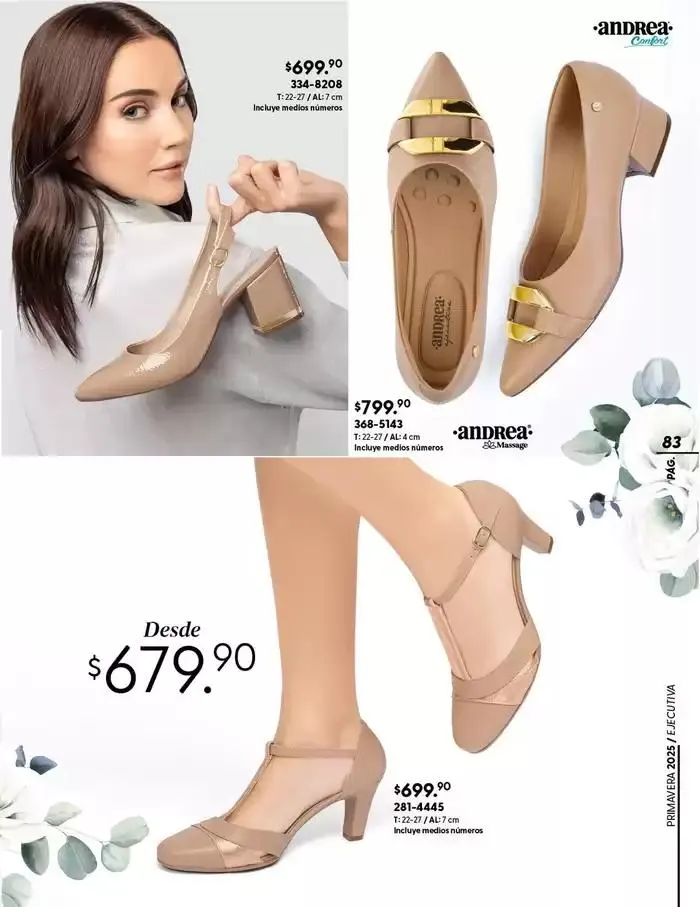 Catálogo de ANDREA | CALZADO CONFORT 26 de enero al 24 de mayo 2025 - Pagina 83