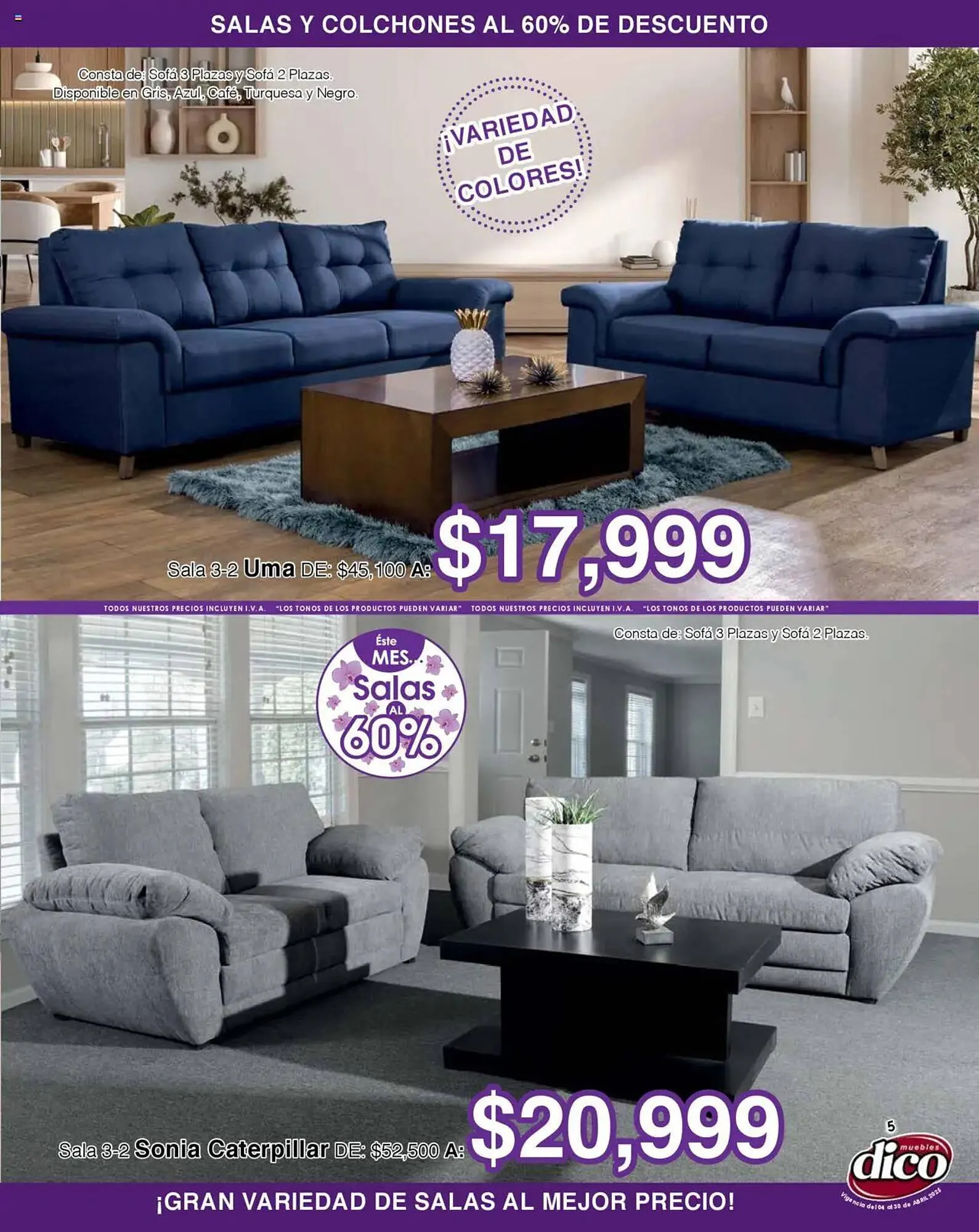 Catálogo de Catálogo Muebles Dico 4 de abril al 30 de abril 2025 - Pagina 5