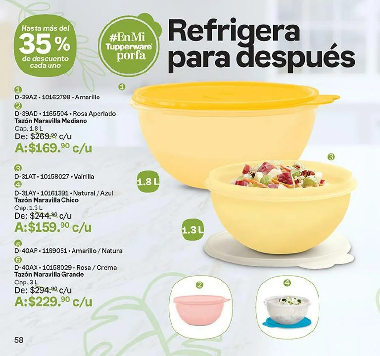 Catálogo de Tupperware 4 de septiembre al 16 de septiembre 2024 - Pagina 58