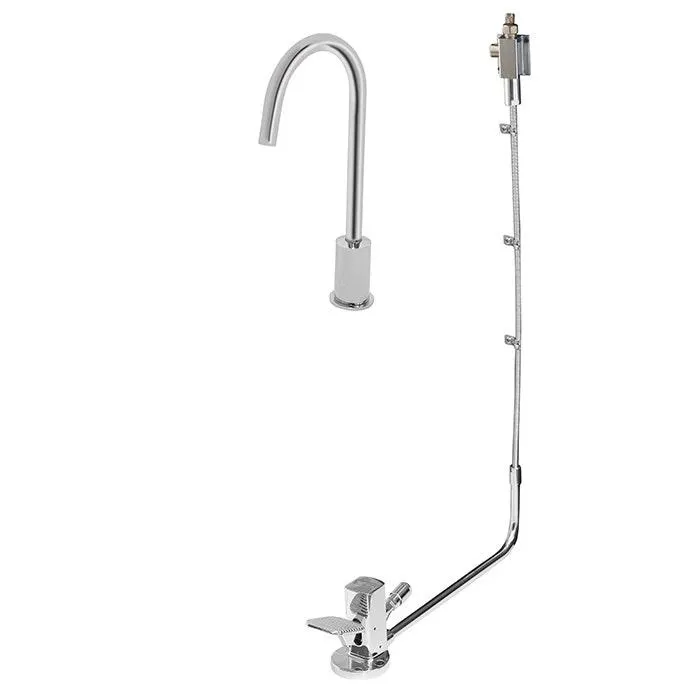 Llave con pedal expuesto cuello giratorio