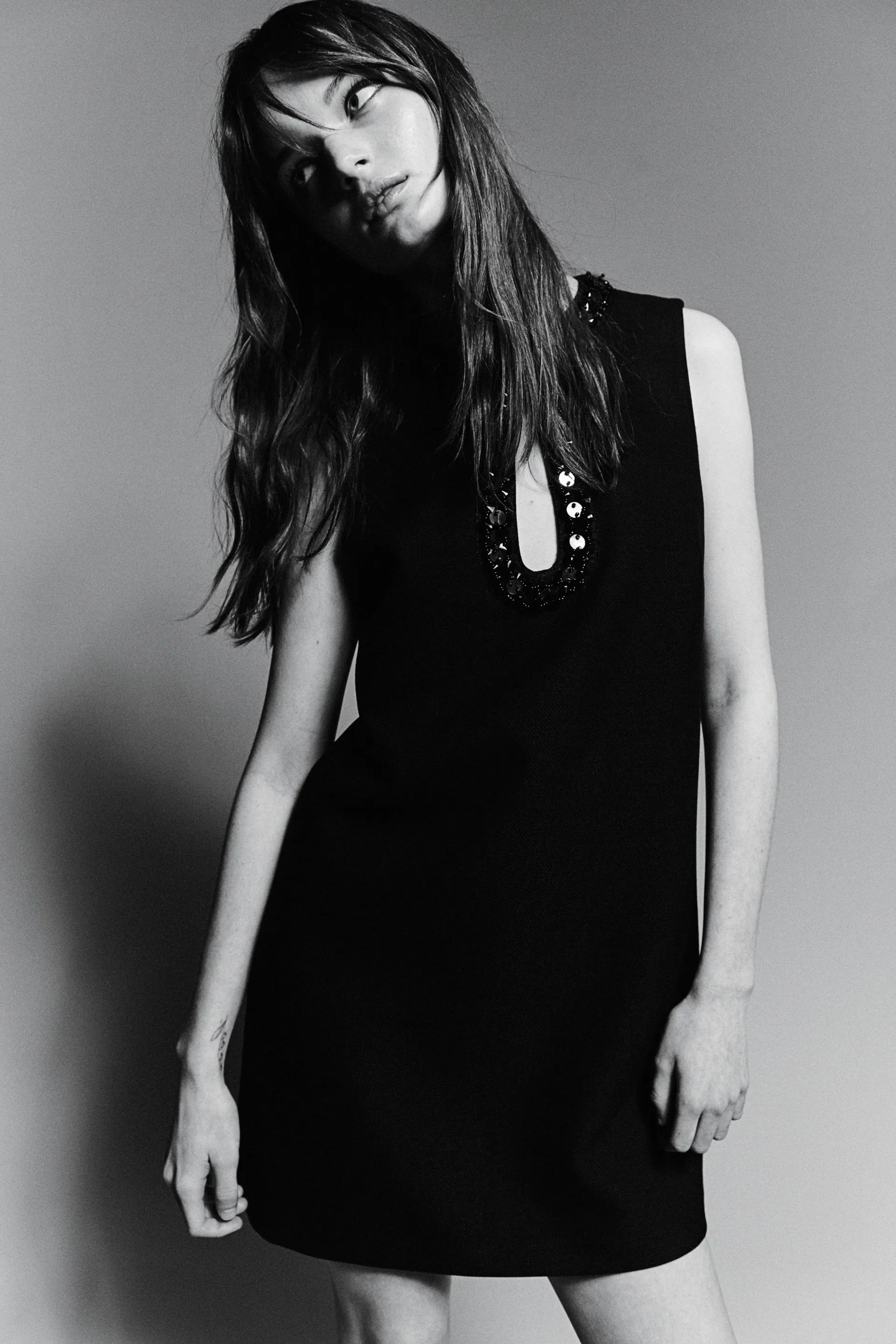 Vestido con pedrería