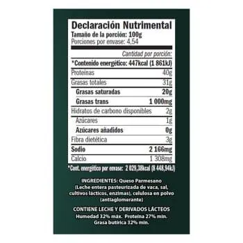 Queso Parmesano Member's Mark Rallado 454 g