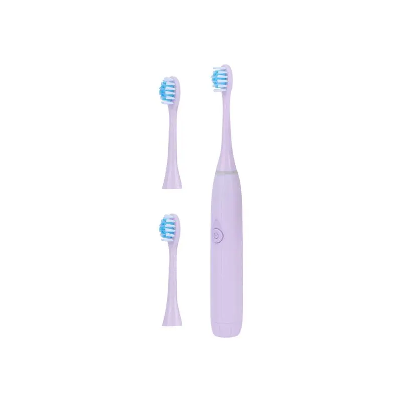 Cepillo De Dientes Eléctrico Con Cabezales De Repuesto Sintético Lila 21.5 cm
