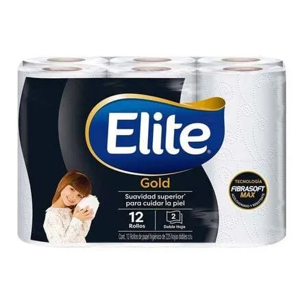 Papel Higiénico Elite Gold 12 Rollos