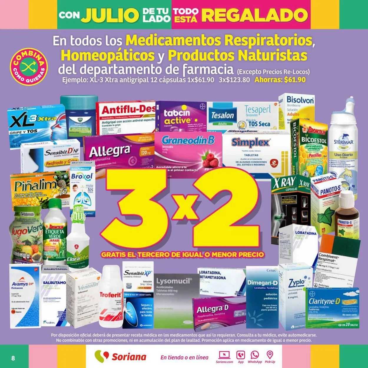 Catálogo de Soriana - Folleto Julio Regalado Super Nacional Oferta actual 20 de julio al 26 de julio 2023 - Pagina 8