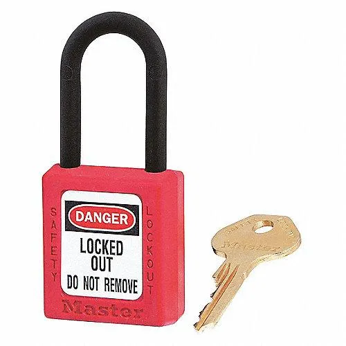 Candado de Bloqueo Rojo con 1 llave