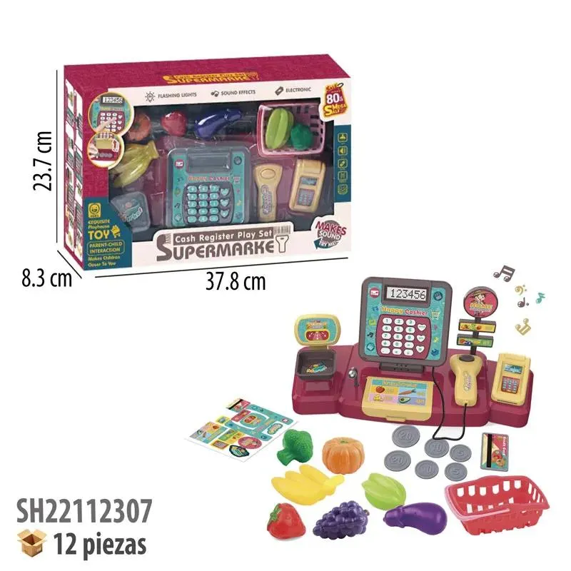 CAJA REGISTRADORA CON LUZ Y SONIDO