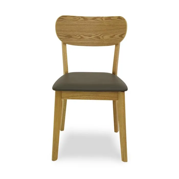 Silla Pu Gris Claro/fresno Oli