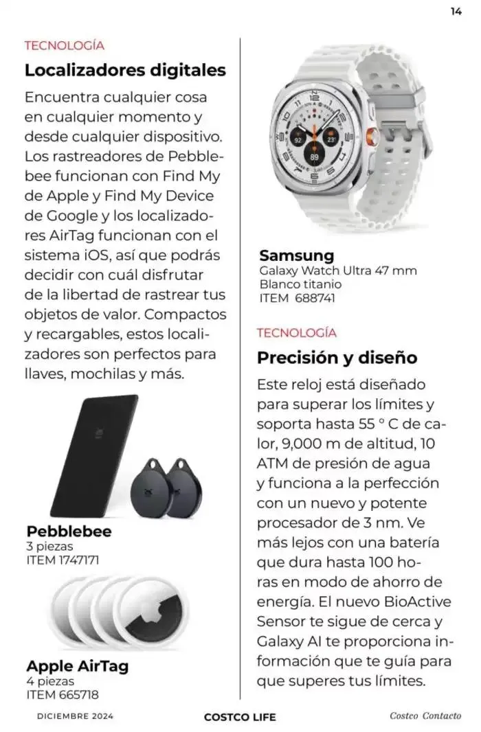 Catálogo de Costco Contacto 10 de diciembre al 31 de diciembre 2024 - Pagina 52