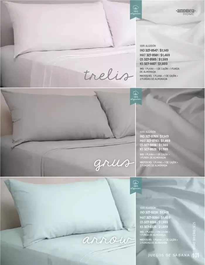 Catálogo de ANDREA - ANDREA HOME 26 de agosto al 25 de enero 2025 - Pagina 2