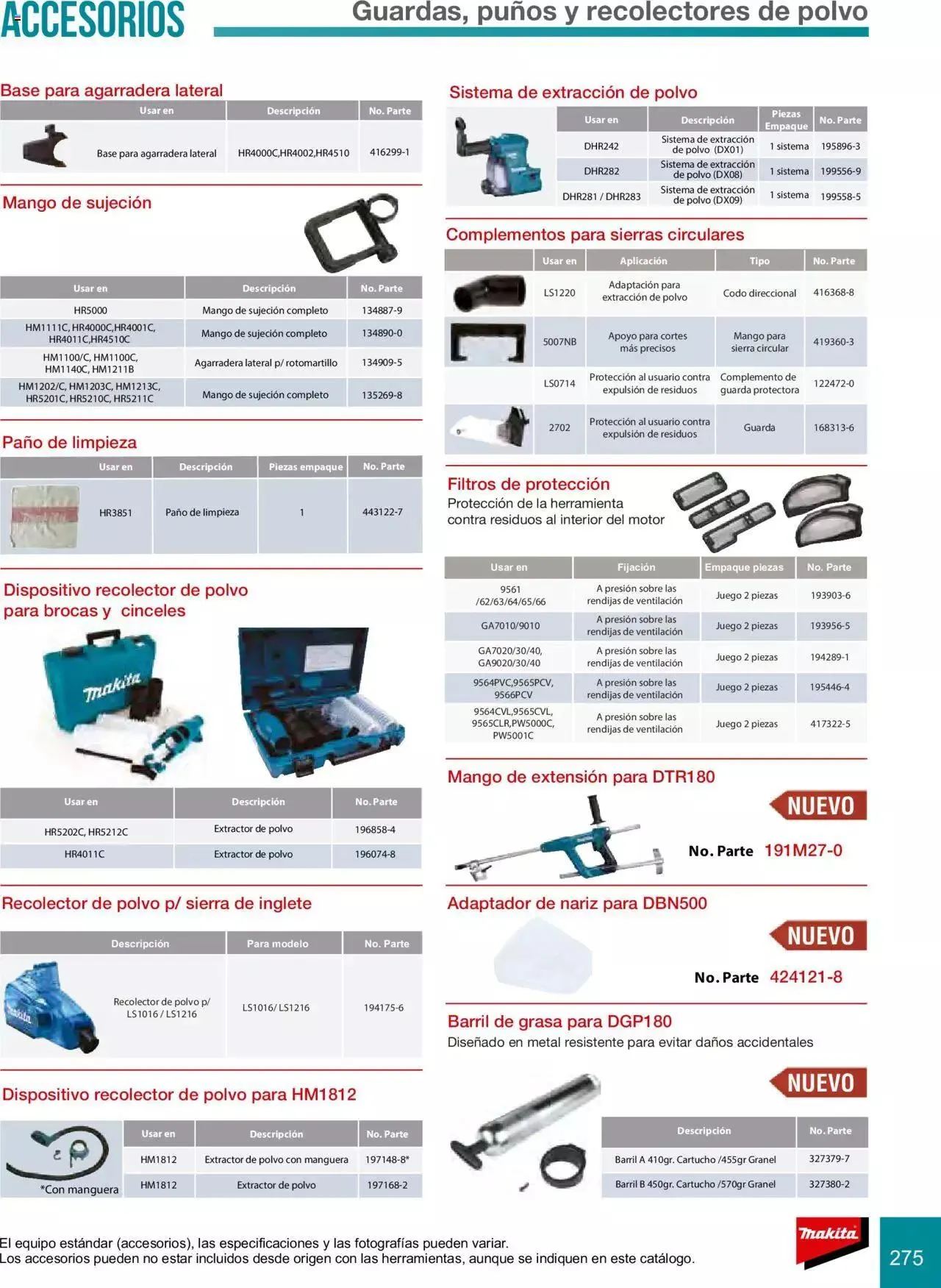 Catálogo de Makita Ofertas Accesorios 5 de septiembre al 31 de diciembre 2023 - Pagina 275