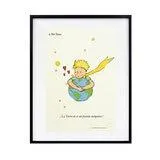 Black Is Color, Cuadro Decorativo El Principito, Enmarcado "Un Abrazo de la Tierra"