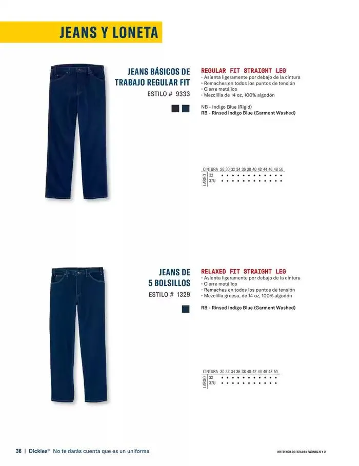 Catálogo de B2B Dickies Catalog 23 de octubre al 30 de abril 2025 - Pagina 36