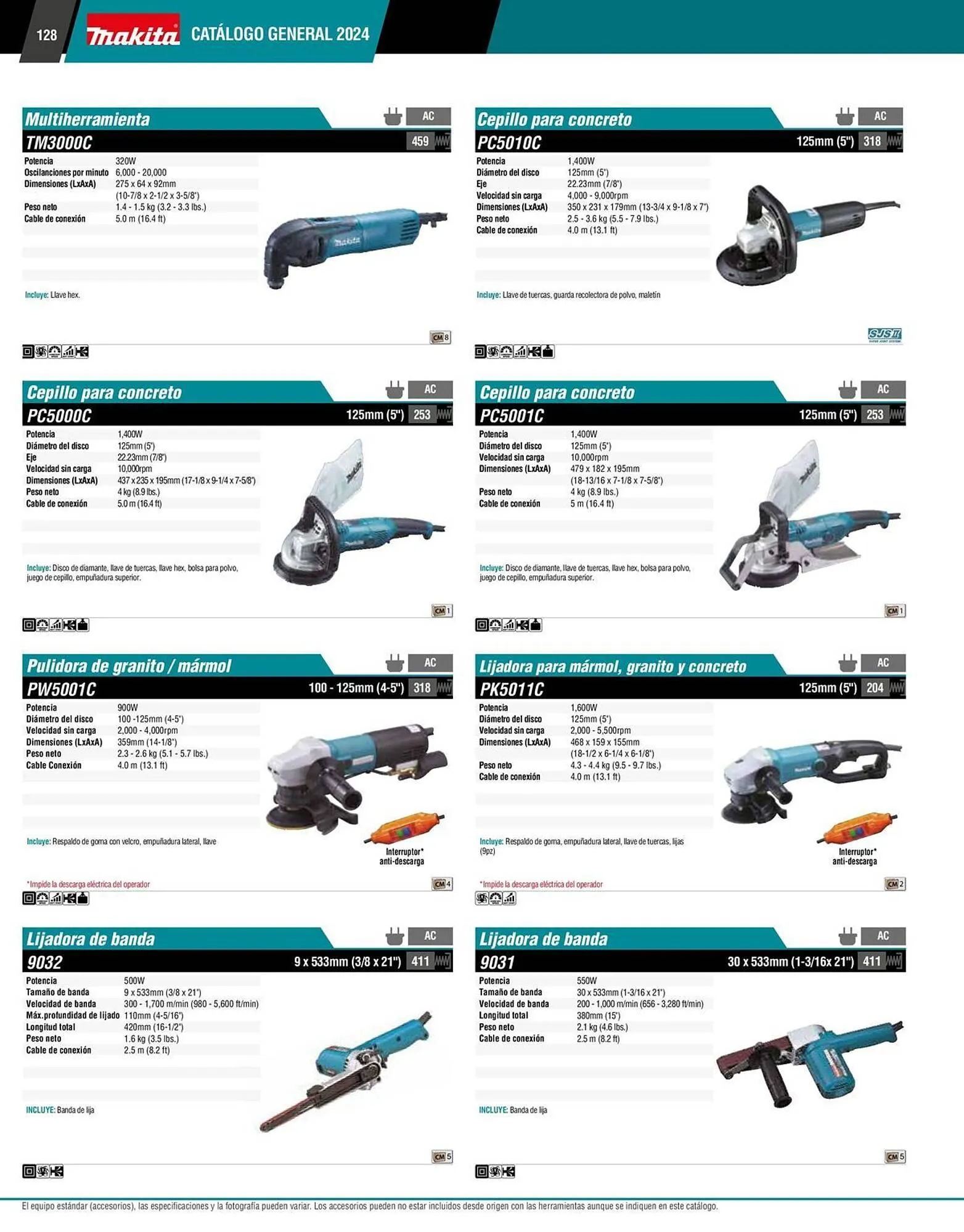 Catálogo de Catálogo Makita 12 de enero al 31 de diciembre 2026 - Pagina 128