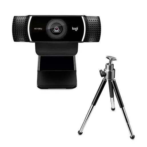 Cámara Web Logitech C922 / HD / Windows / MacOS / Xbox One / Chrome OS / Android / Negro
