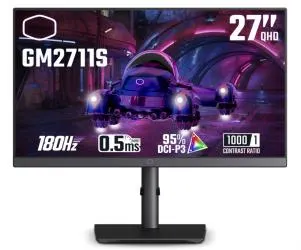 Monitor Cooler Master GM2711S LCD 27", 2560x1440, FreeSync, 180Hz, HDMI/DisplayPort, Bocinas Integradas, Negro