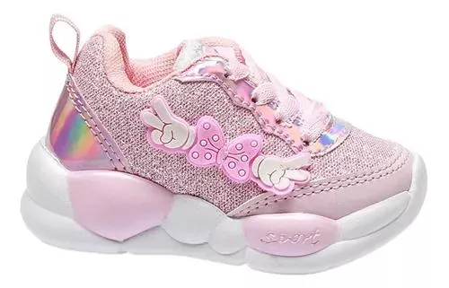 Tenis Para Niña Bebé Brillos Jasmine Rosa Fareli