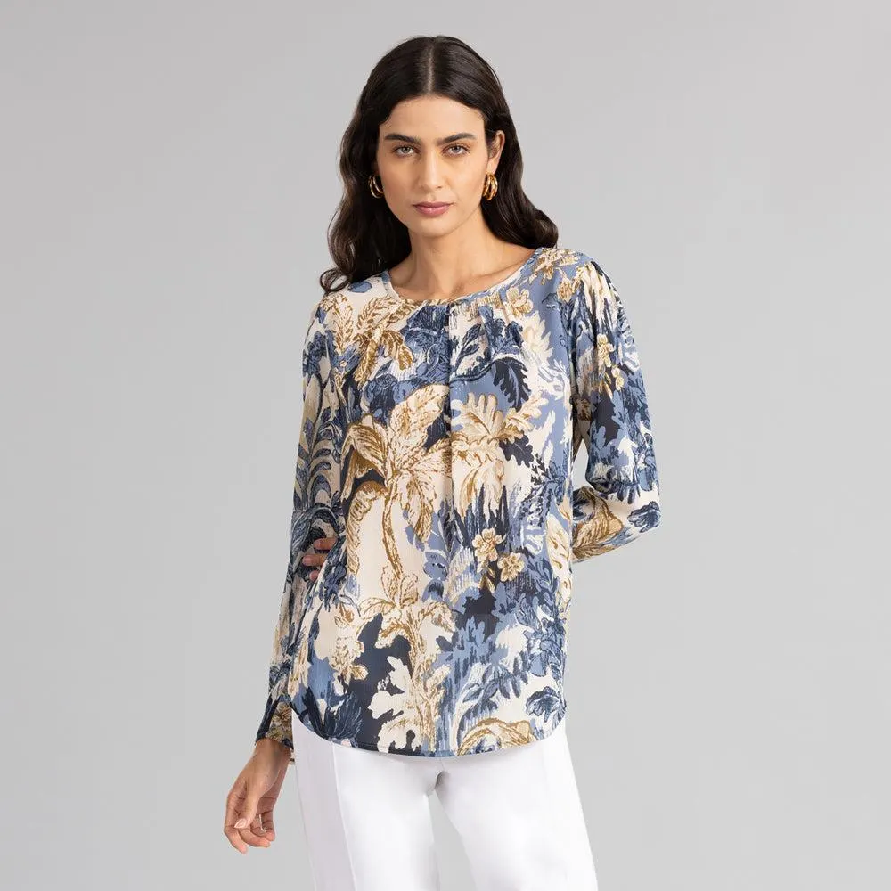 Blusa Estampado En Contraste