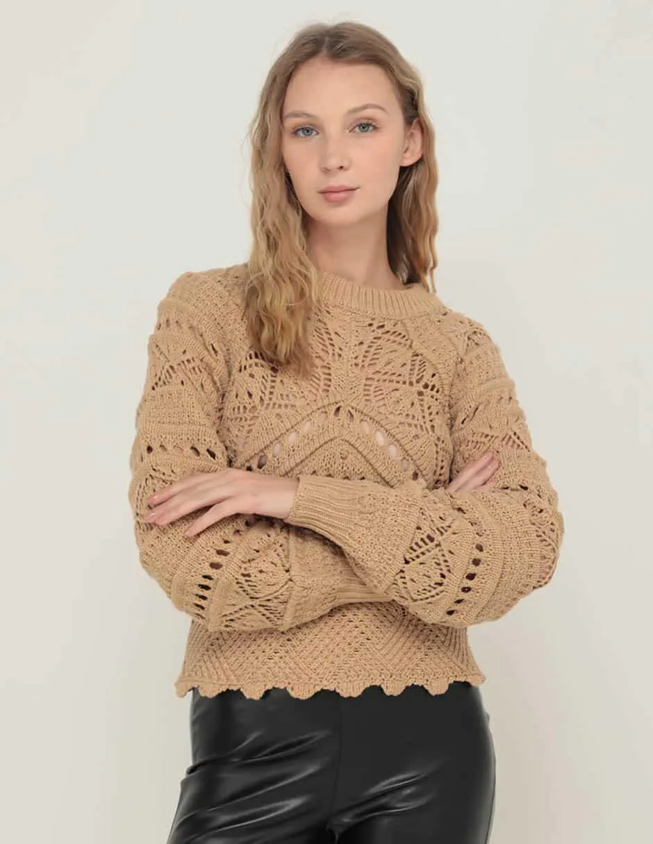 Suéter Biography cuello redondo para mujer