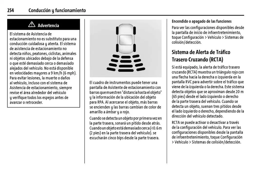 Catálogo de Chevrolet Corvette Stingray Manual del propietario 22 de enero al 31 de diciembre 2025 - Pagina 255