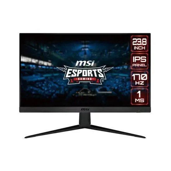 Monitor 23.8" MSI GAMING G2412 LED / Plana / Full HD / 170HZ / 1MS / Negro