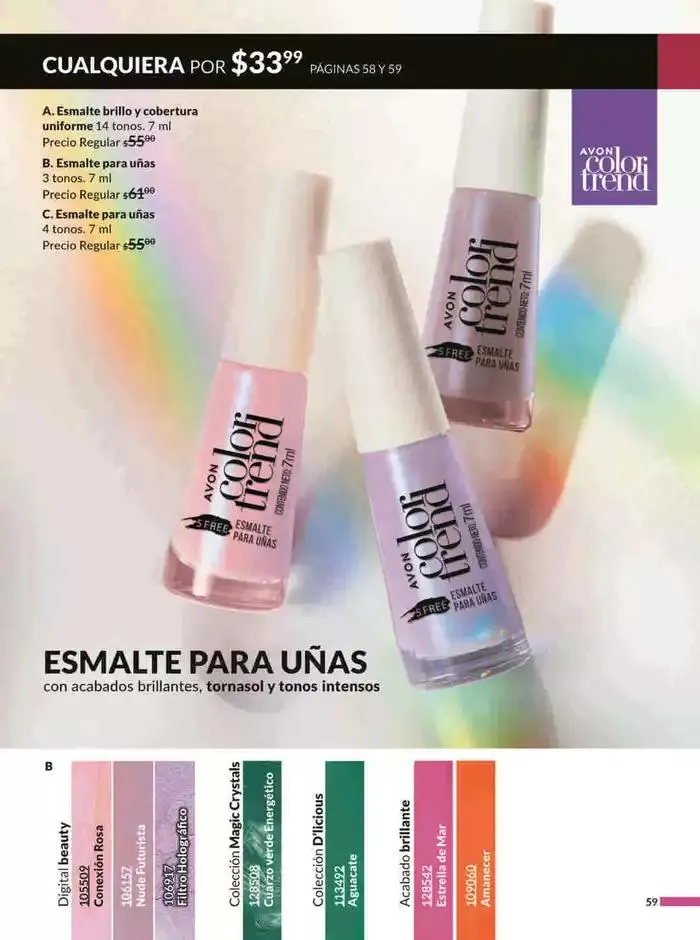 Catálogo de Avon COSMÉTICOS C2 3 de enero al 3 de febrero 2025 - Pagina 59
