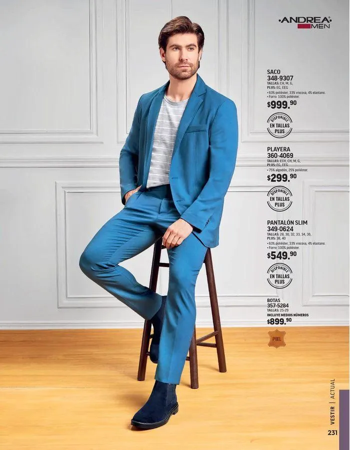 Catálogo de ANDREA - VESTIR CABALLERO 26 de agosto al 25 de enero 2025 - Pagina 45