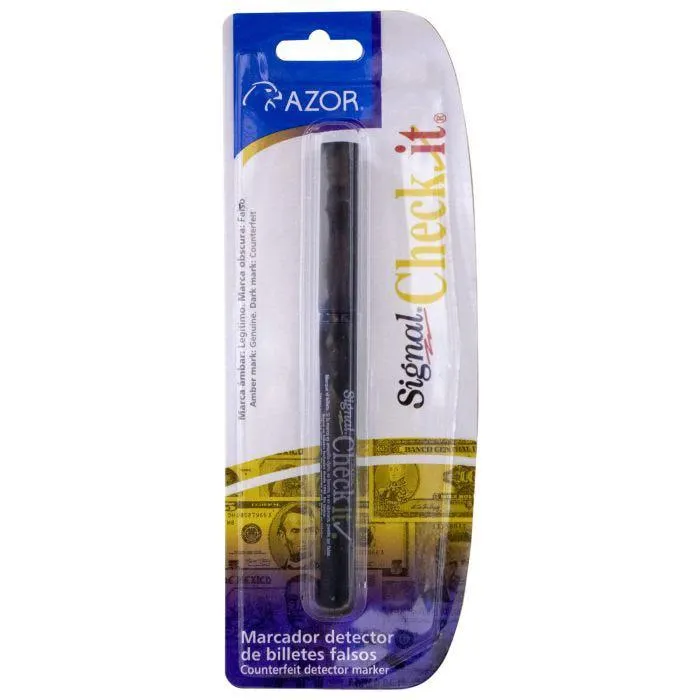 MARCADOR CHECK IT AZOR 3210 BL/1 DETECTOR DE BILLETES FALSOS