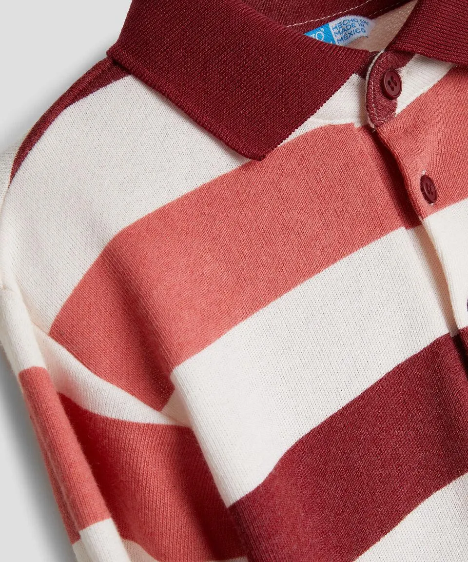 Playera Polo con rayas Niño