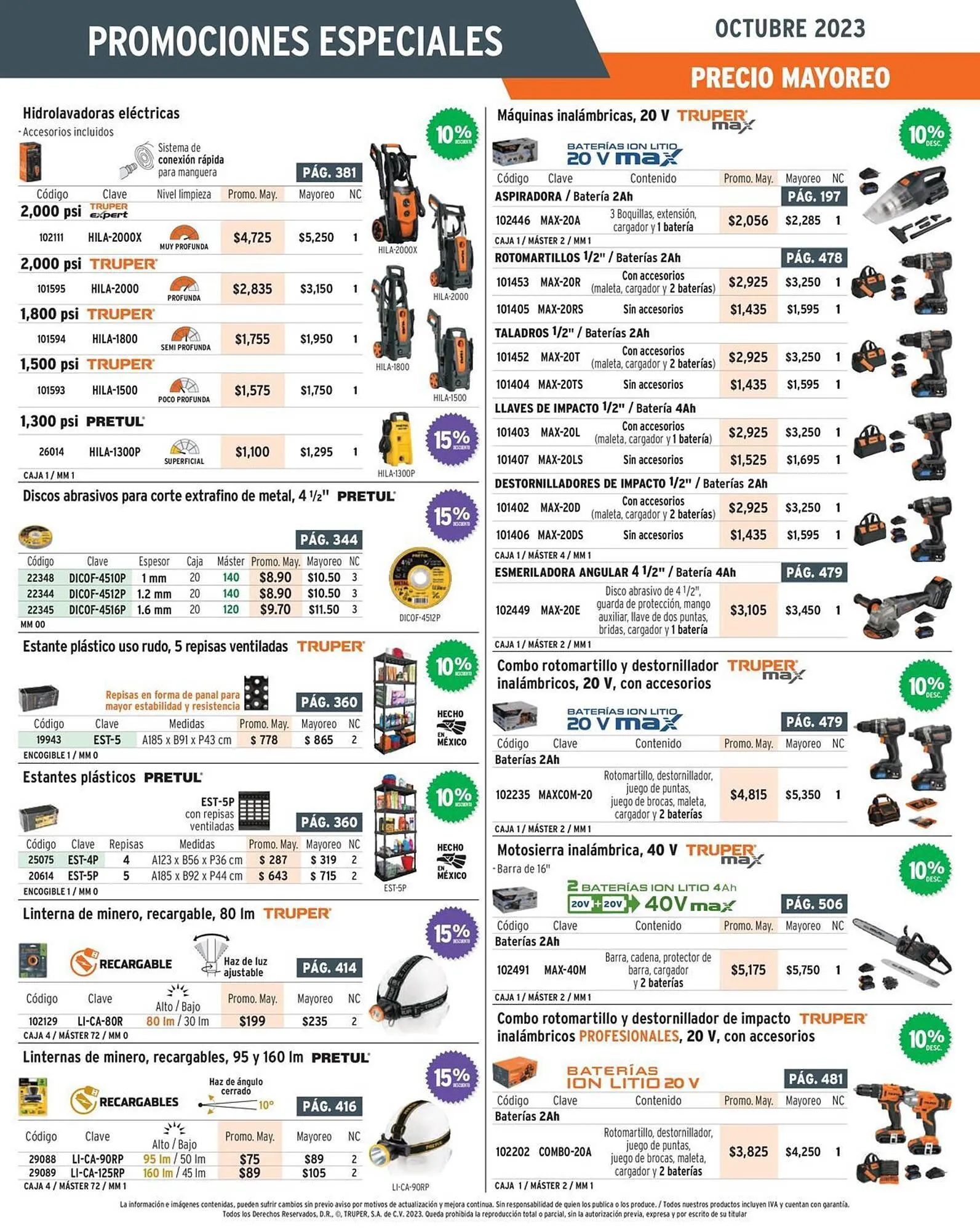Catálogo de Catálogo Truper 16 de octubre al 31 de octubre 2023 - Pagina 6