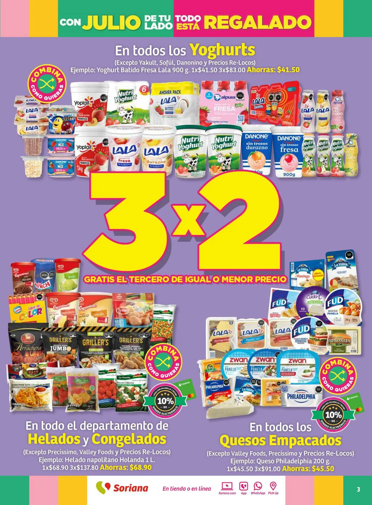 Catálogo de Soriana - Folleto Julio Regalado Mercado Nacional Oferta actual 13 de julio al 20 de julio 2023 - Pagina 3