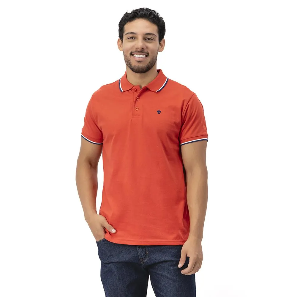 Playera Tipo Polo Hummo Hombre Con Logo En Pecho