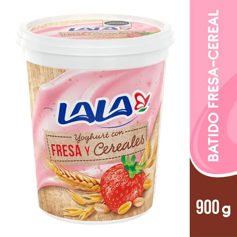 Lala Yogurt Batido Fresa y Cereal 900 g