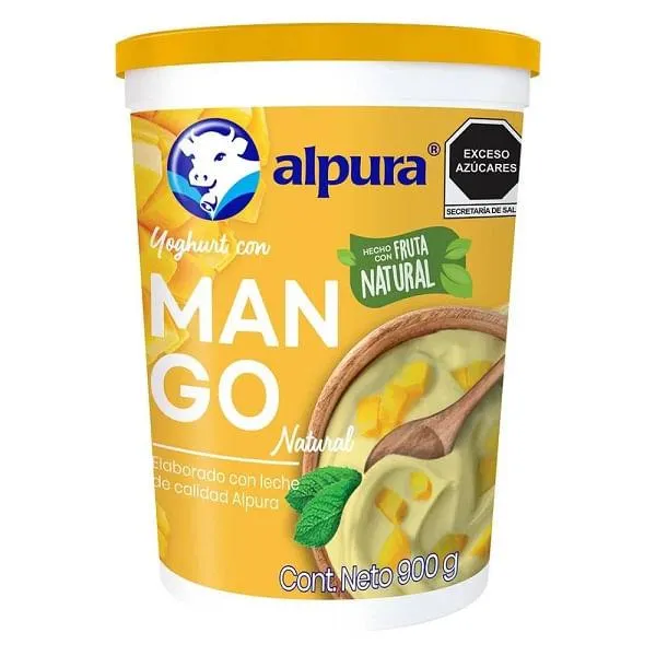 Yoghurt Alpura batido mango 900 g