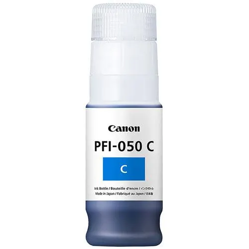 Botella de tinta para plotter Canon PFI-050C cyan 70ml