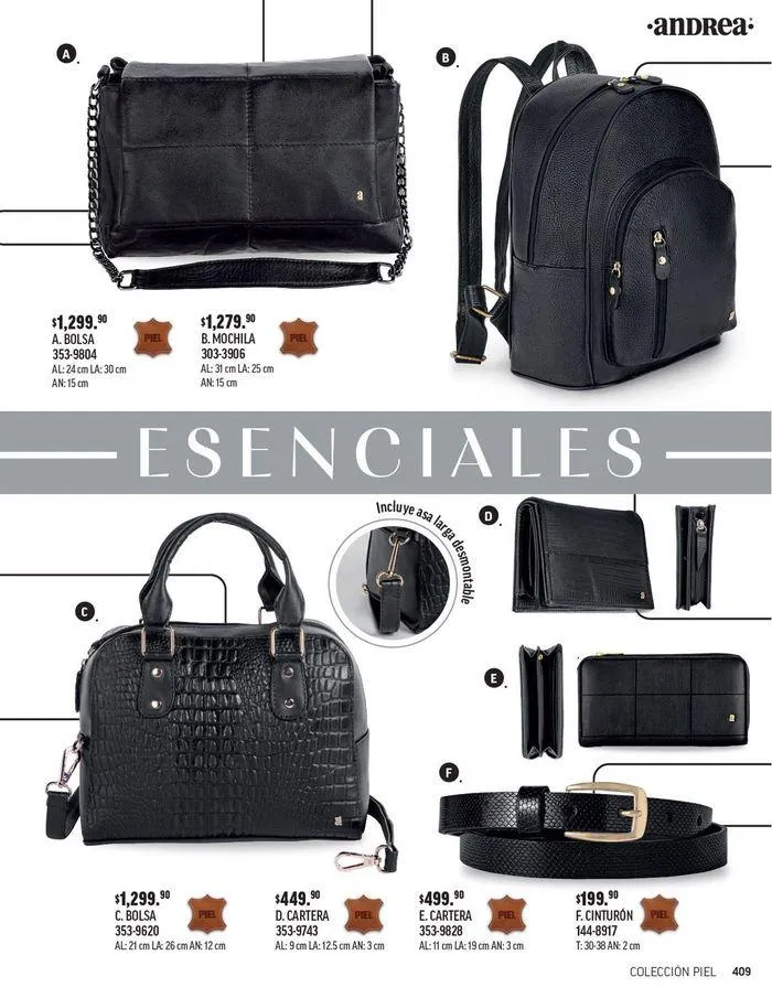 Catálogo de ANDREA - BOLSAS Y ACCESORIOS 26 de agosto al 25 de enero 2025 - Pagina 34