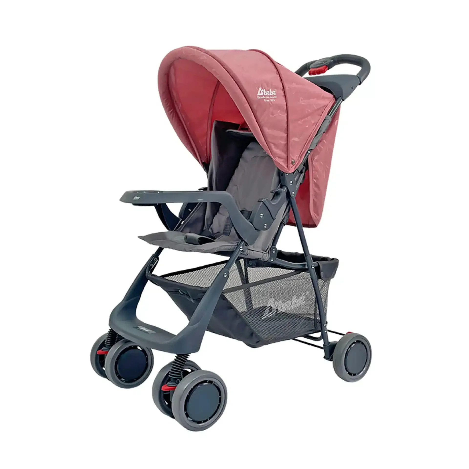 Carriola D´bebé reclinable con repisas Citi Rosa