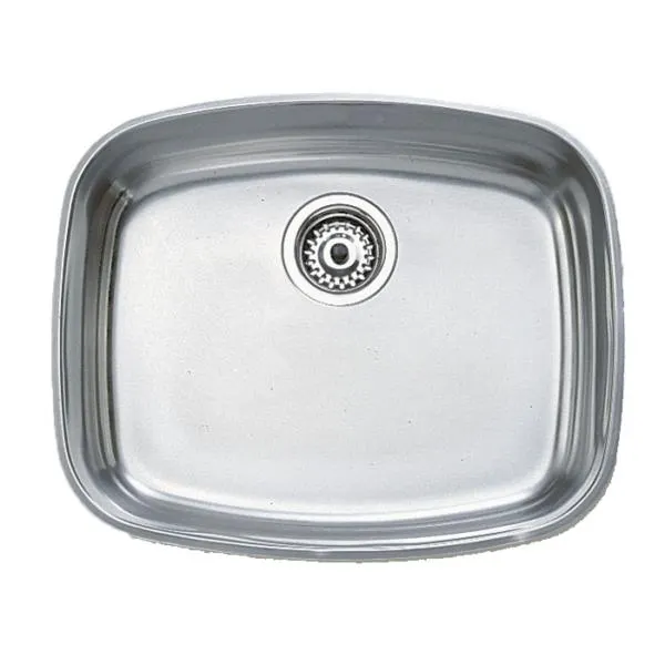 fregadero de submontar una tina acero inoxidable 52.2 x 42.2 cm teka